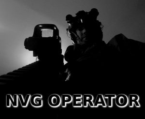 NVG operator course body armor, helmet and night vision with rifle